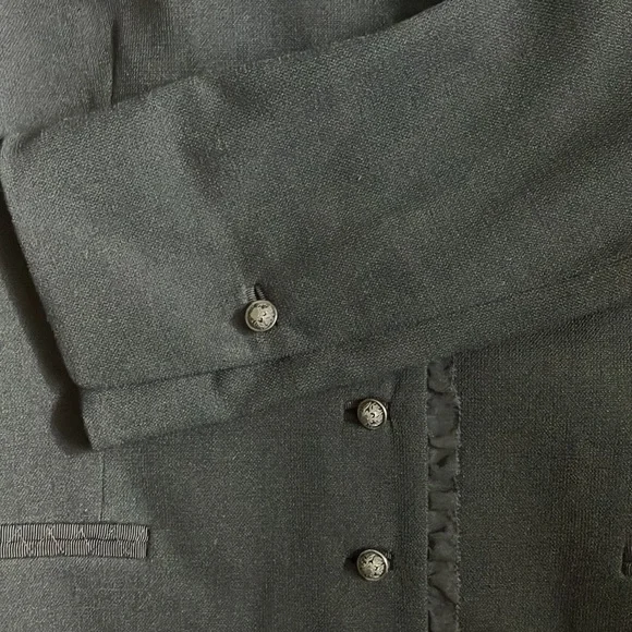 🖤 SOLD 🖤 Black Fitted Wool Blazer Jacket with Lace Trim by Elie Tahari ~ 4 - Picture 12 of 14